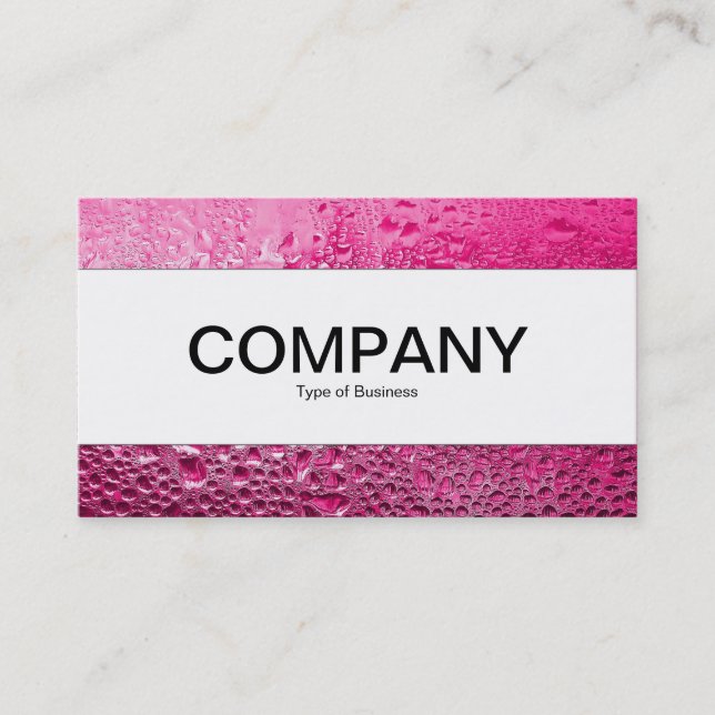 Center Band  - Steamy Pink Business Card (Front)