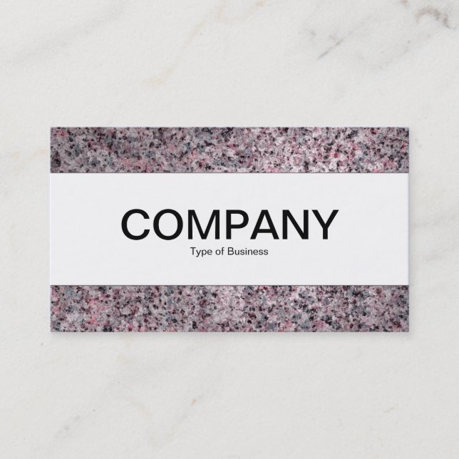 Center Band  - Warm Granite Business Card (Front)