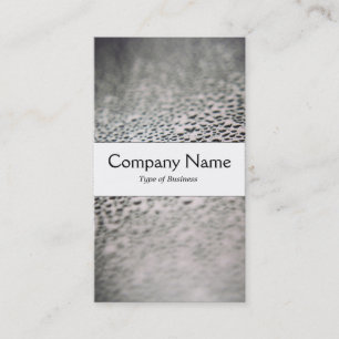 Center Band - Water Droplets on Glass 02 Business Card