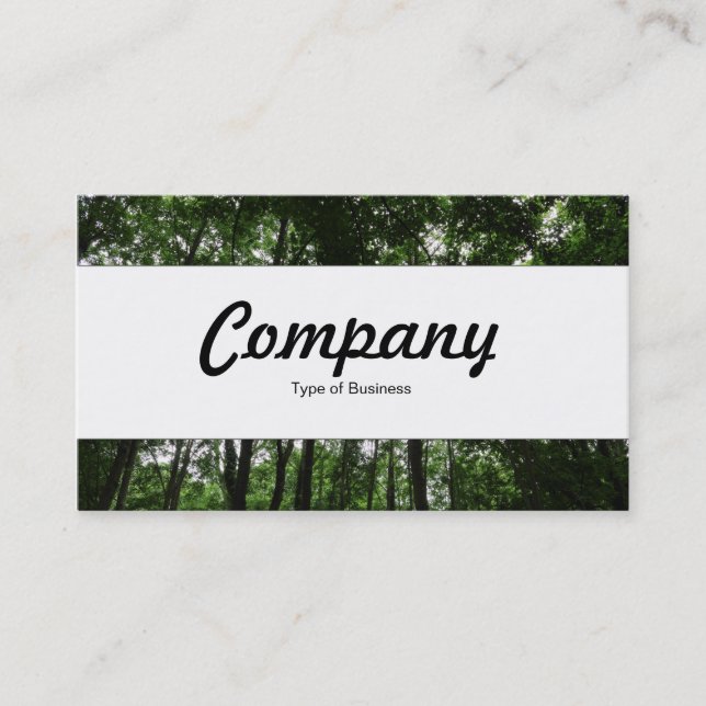 Center Band  - Woodland Canopy 02 Business Card (Front)