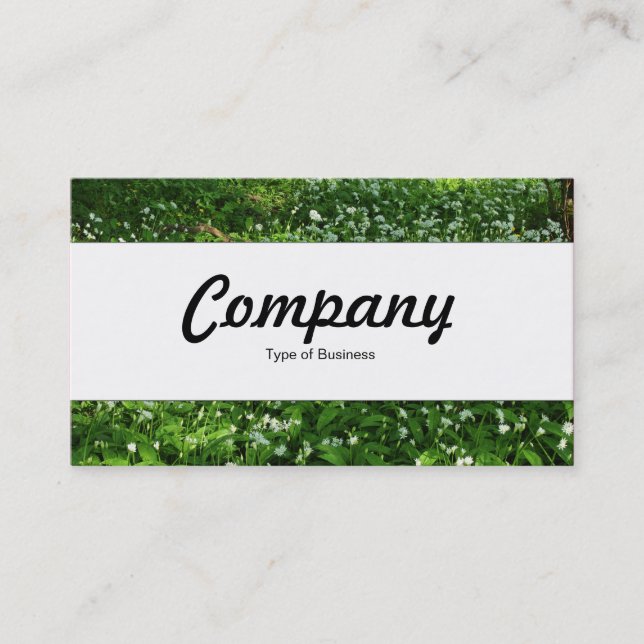 Center Band  - Woodland Flowers Business Card (Front)
