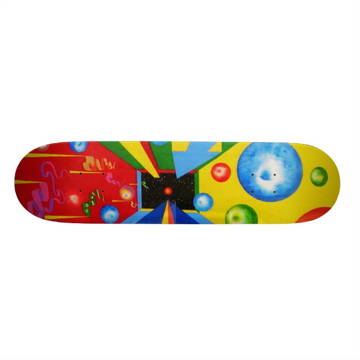 Center, center custom skate board