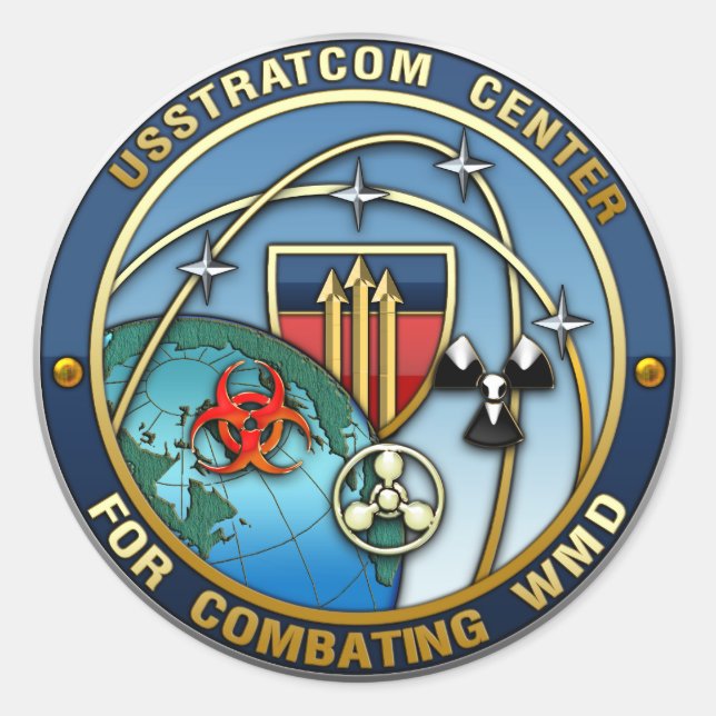 Center for Combating Weapons of Mass Destruction Classic Round Sticker (Front)