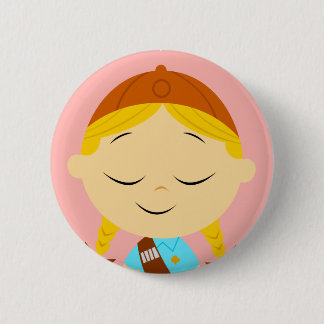 center girl _ girl scout blonde button