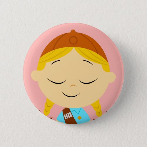 center girl _ girl scout blonde button