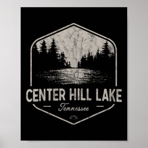 Center Hill Lake Tennessee Outdoors Vintage Poster
