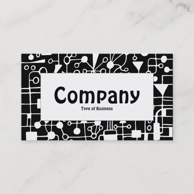 Center Label - Abstract 090112 Business Card (Front)