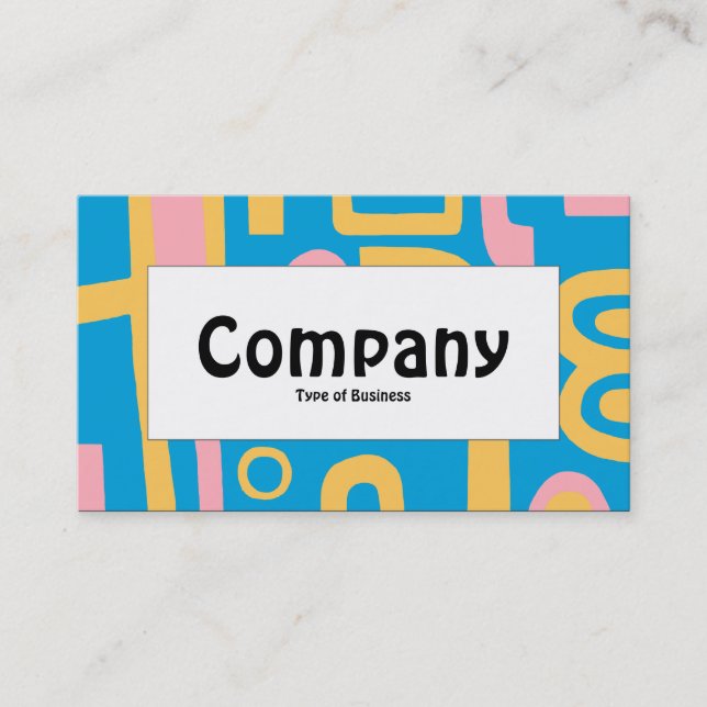 Center Label - Abstract 170914 Business Card (Front)