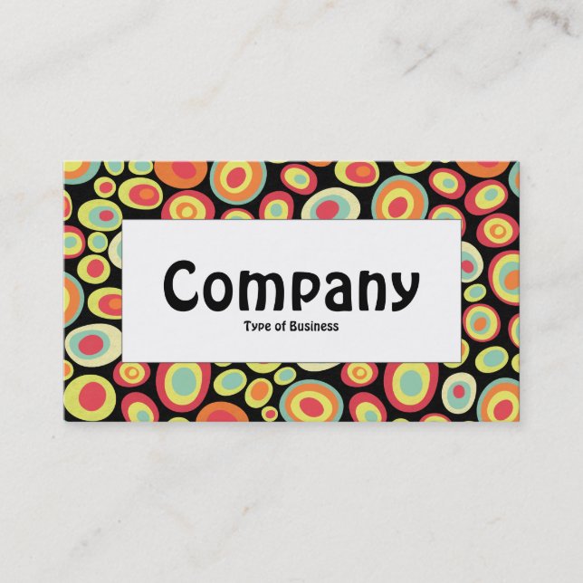 Center Label - Abstract 220213 Business Card (Front)