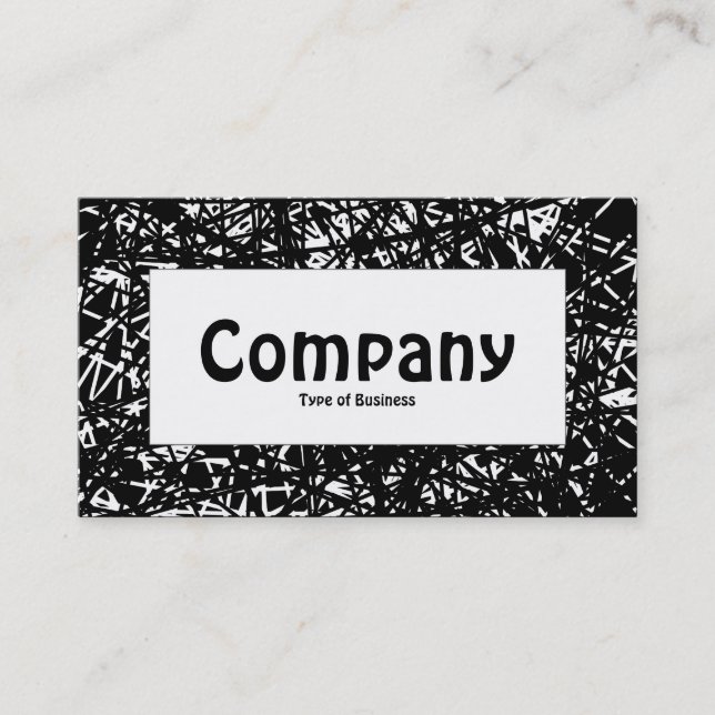 Center Label - Abstract Lines Business Card (Front)