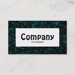 Center Label - Abstract Lines - Moss Green Business Card