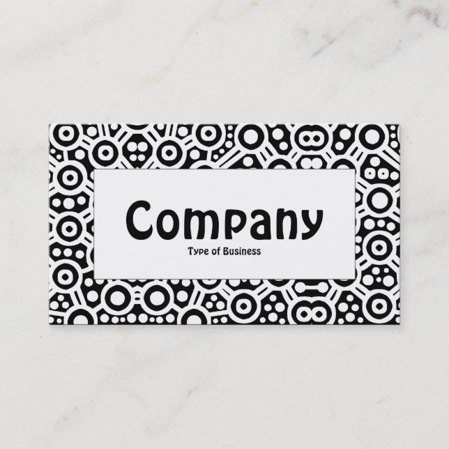 Center Label - Alien Curcuits - Black Business Card (Front)