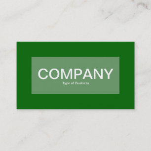 Center Label - Army Green with Green 006600 Business Card