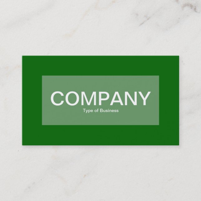 Center Label - Army Green with Green 006600 Business Card (Front)