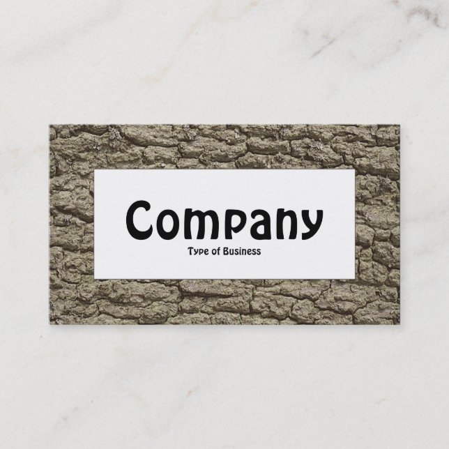 Center Label - Bark 02 Business Card (Front)
