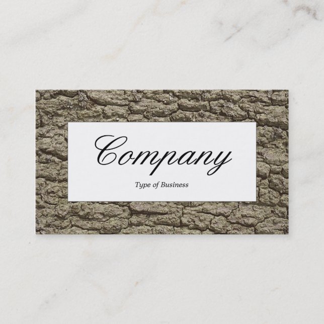 Center Label - Bark 02 Business Card (Front)