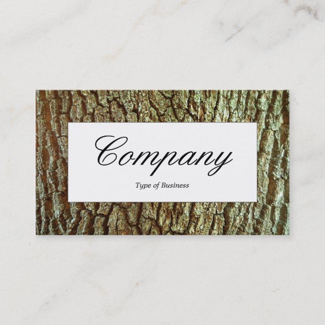 Center Label - Bark 03 Business Card (Front)