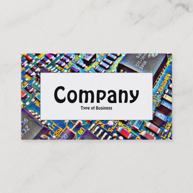 Center Label - Beautiful Circuitry Business Card (Front)