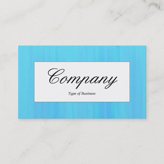Center Label - Blue Painted Texture Business Card (Front)