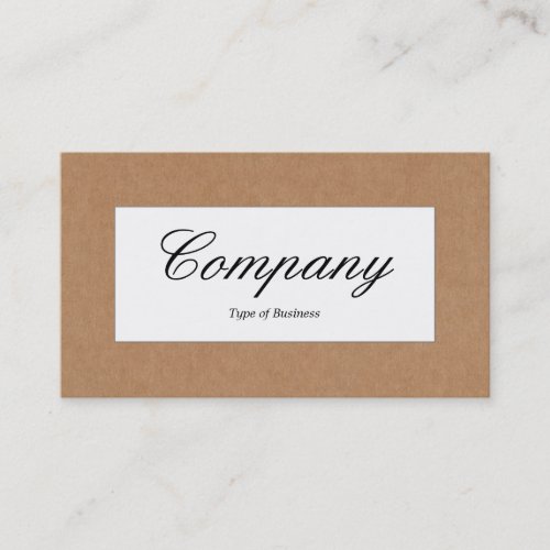 Center Label _ Cardboard Box Texture Business Card
