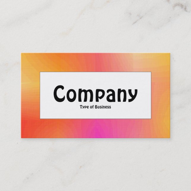 Center Label - Color Texture Business Card (Front)
