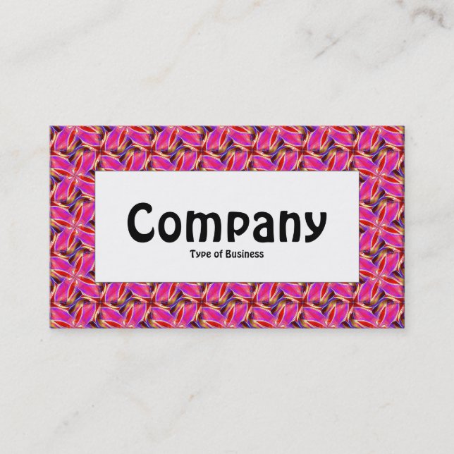 Center Label - Colorful Geometric 03 Business Card (Front)
