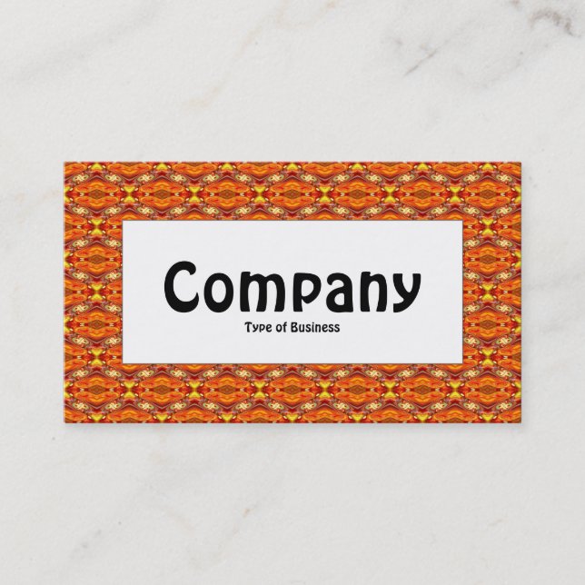 Center Label - Colorful Geometric 05 Business Card (Front)
