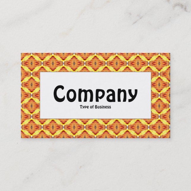 Center Label - Colorful Geometric 07 Business Card (Front)