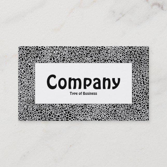 Center Label - Complex Network 02 Business Card (Front)
