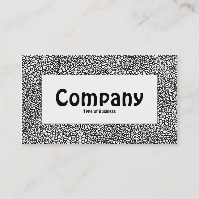 Center Label - Complex Network Business Card (Front)