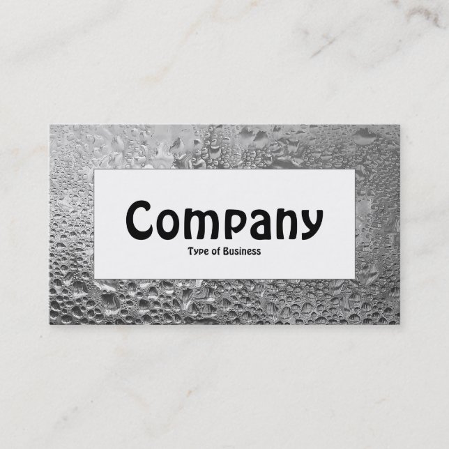 Center Label - Cool Water Business Card (Front)