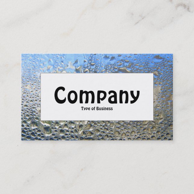 Center Label - Cool Water II Business Card (Front)