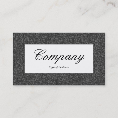 Center Label - Dark Gray Embossed Texture Business Card Templates