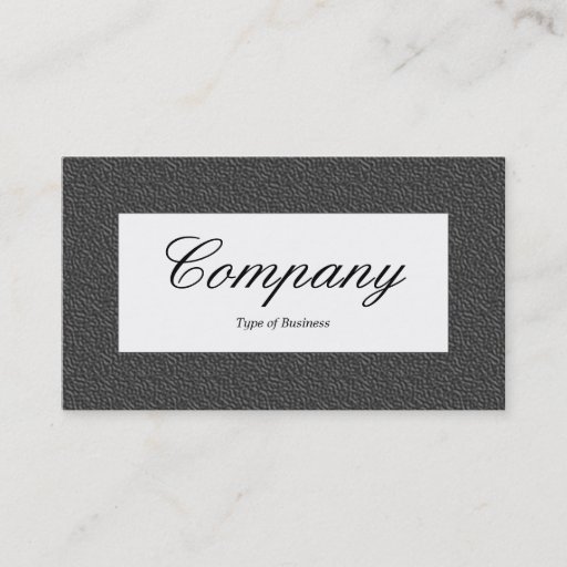 Customizable Center Label - Dark Gray Embossed Texture Business Card Templates