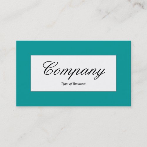 Center Label _ Dark Turquoise 009999 Business Card