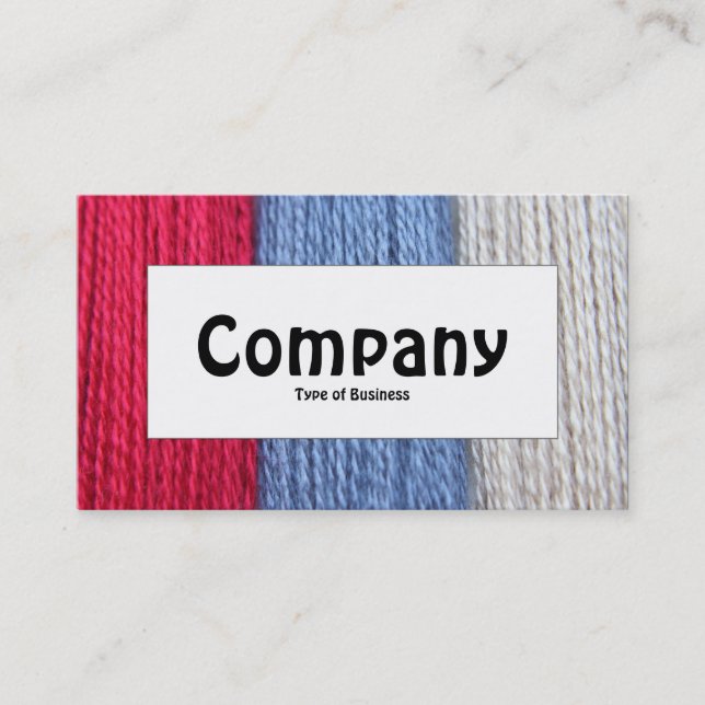 Center Label - Darning Thread Business Card (Front)