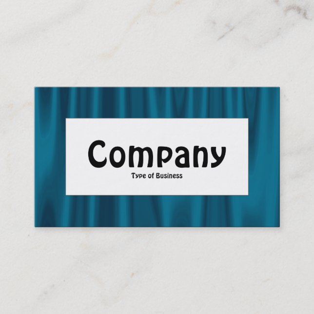 Center Label - Drapery 01 Business Card (Front)