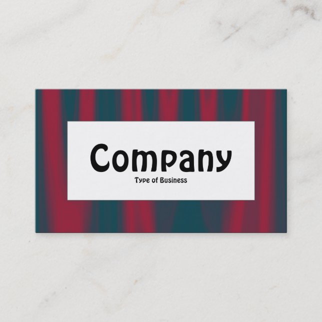 Center Label - Drapery 02 Business Card (Front)