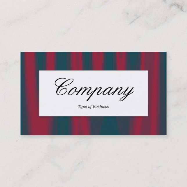 Center Label - Drapery 02 Business Card (Front)