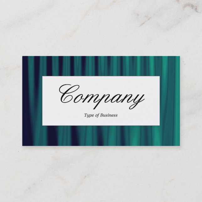 Center Label - Drapery 03 Business Card (Front)