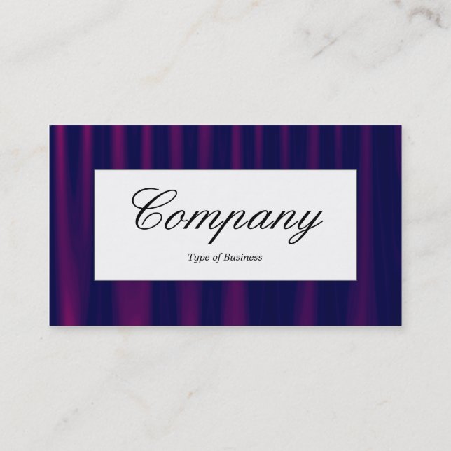 Center Label - Drapery 04 Business Card (Front)