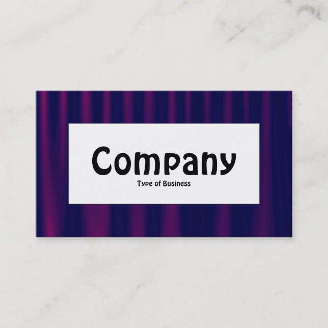 Center Label - Drapery 04 Business Card (Front)