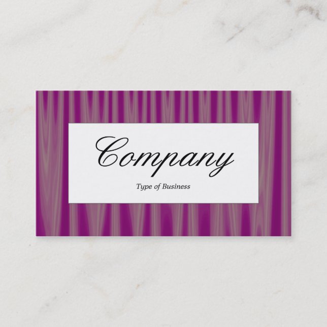 Center Label - Drapery 06 Business Card (Front)