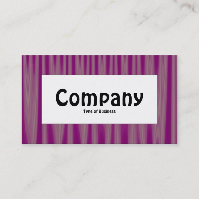 Center Label - Drapery 06 Business Card (Front)