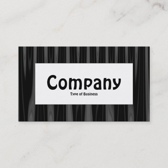 Center Label - Drapery 08 Business Card (Front)