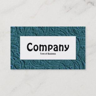 Center Label - Etched Circles Business Card