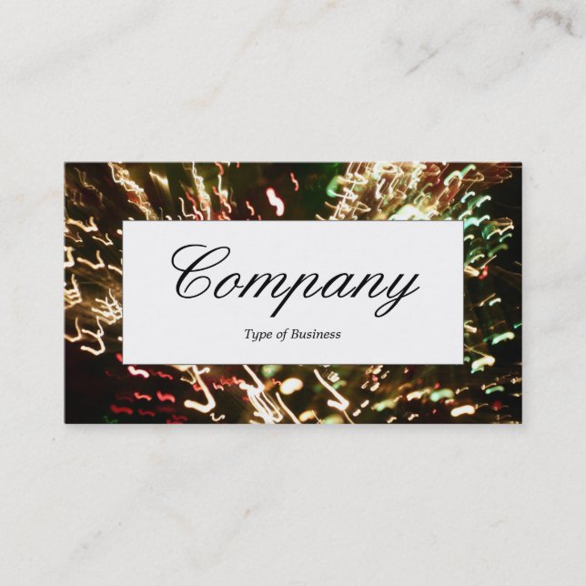 Center Label - Fibre Optics Business Card (Front)