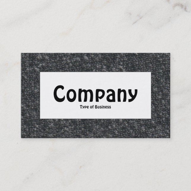 Center Label - Fine Wool 01 Business Card (Front)