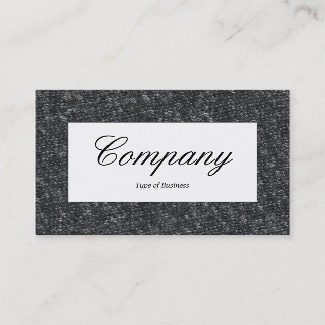 Center Label - Fine Wool 01 Business Card (Front)