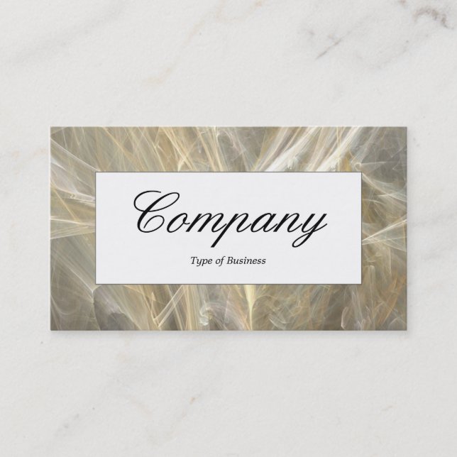 Center Label - Fractal Business Card (Front)
